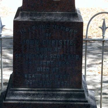 CHRISTIE John 1824-1897