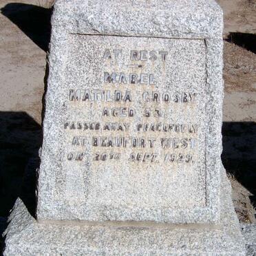 CROSBY Mabel Matilda -1929