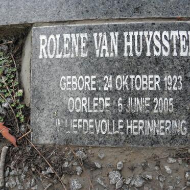 HUYSSTEEN Rolene, van 1923-2005