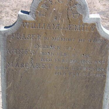 FRASER Agnes 1866-1866 :: FRASER Margaret 1864-1866