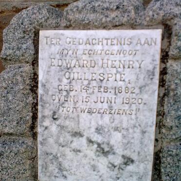 GILLESPIE Edward Henry 1882-1920