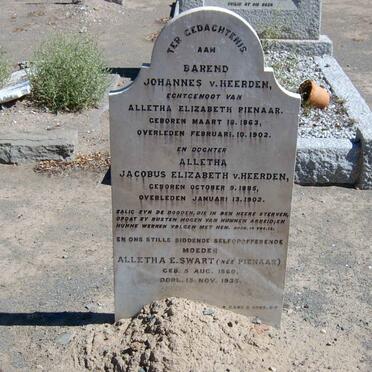 HEERDEN  van :: SWART :: PIENAAR