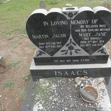 ISAACS Martin Jacob 1912-1997 &amp; Mary Jane MORKEL 1914-1972