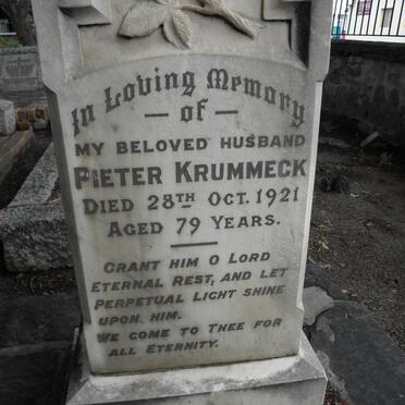 KRUMMECK Pieter -1921