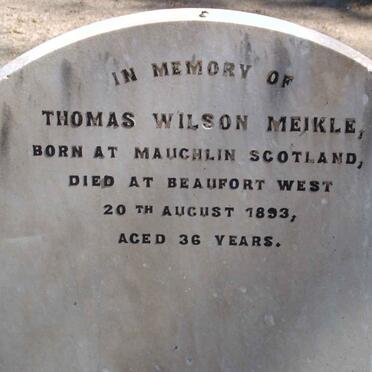 MEIKLE Thomas Wilson  -1893