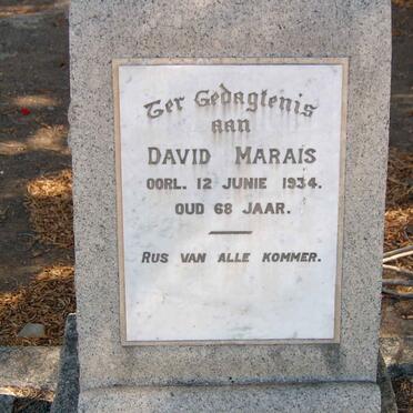 MARAIS David -1934
