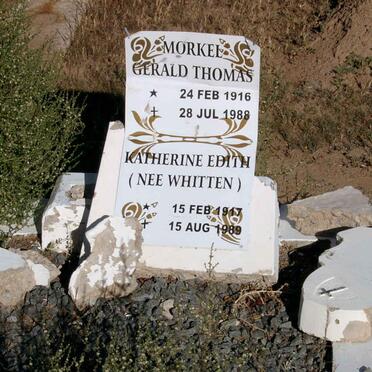 MORKEL Gerald Thomas 1916-1988 &amp; Katherine Edith WHITTEN 1917-1989