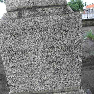 MYNHARDT Tobias Johannes 1827-1898 &amp; Susanna P. 1838-1919