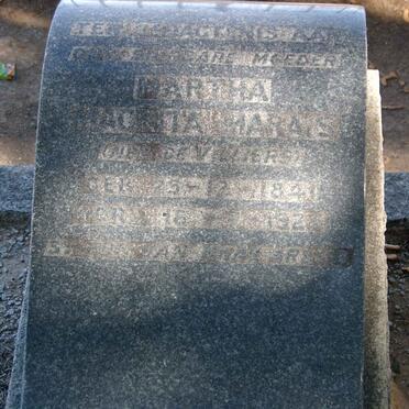 MARAIS Johanna Maria -1841-192?