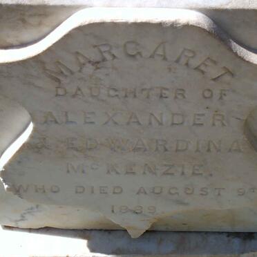 McKENZIE Margaret -1889