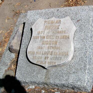 PIENAAR Pierre -1920 :: PIENAAR Gideon -1937