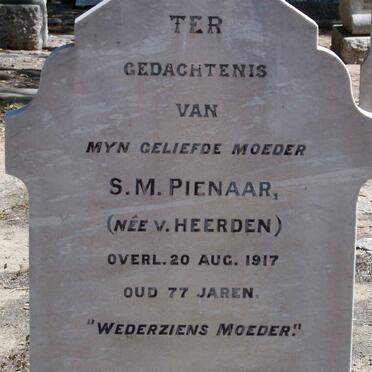 PIENAAR S.M. nee VAN HEERDEN -1917