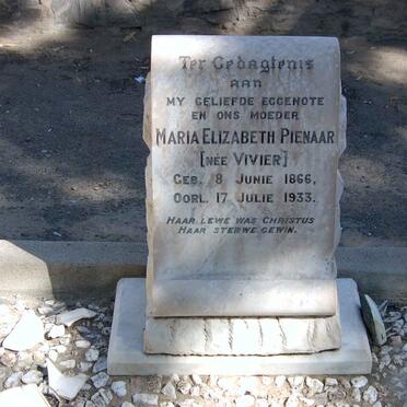 PIENAAR Maria Elizabeth nee VIVIER 1866-1933