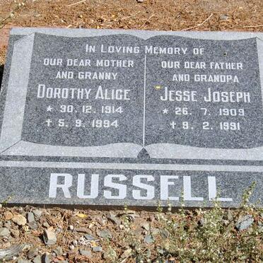 RUSSELL Jessie Joseph 1909-1991 &amp; Dorothy Alice 1914-1994