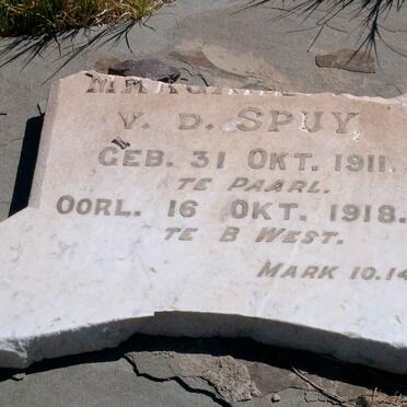 SPUY M., van der 1911-1918