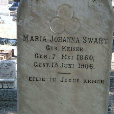 SWART Maria Johanna nee KEISER 1860-1906