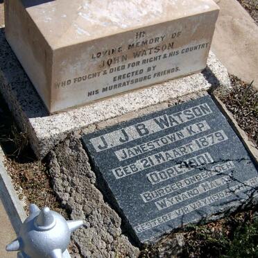 WATSON J.J.B. 1879-1901