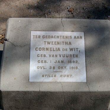 WIT Tweenitha Cornelia, de nee VAN VUUREN 1892-1918