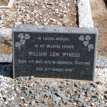 WYNESS William Low 1870-1945