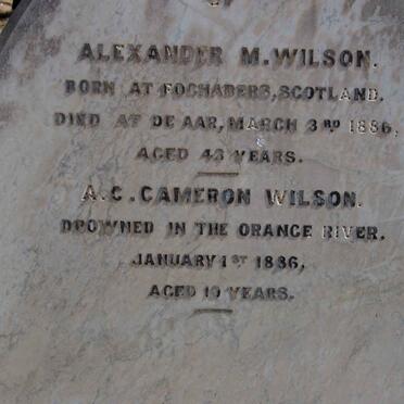 WILSON Alexander M. -1886 :: WILSON A.C. Cameron -1886