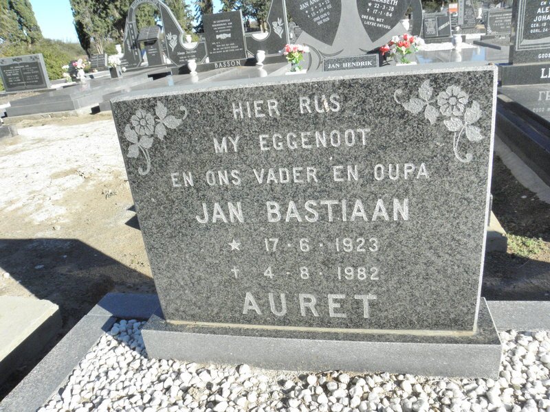 AURET Jan Bastiaan 1923-1982