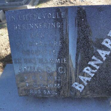 BARNARDO Anna G.C. 1933-1975