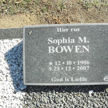 BOWEN Sophia M. 1906-2007