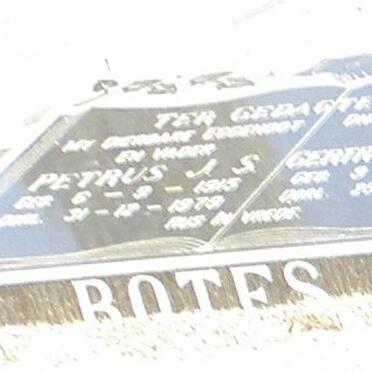 BOTES Petrus J.S. 1915-1979 &amp; Gertruida S.M. BARNARD 1922-1995