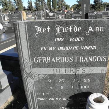 BEUKES Gerhardus Francois 1915-1981