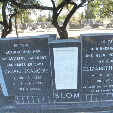 BLOM Charel Francois 1907-1976 &amp; Elizabeth J.M.F. 1909-1983