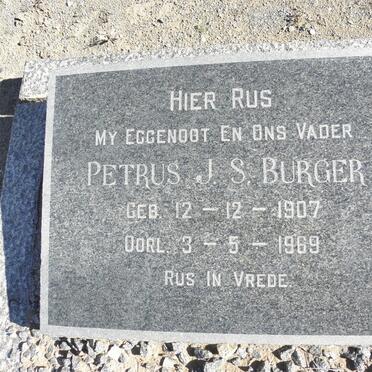 BURGER Petrus J.S. 1907-1969