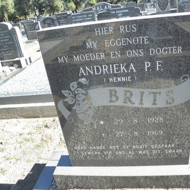 BRITS Andrieka P.F. 1928-1969
