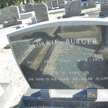 BURGER Vlokkie 1954-1973