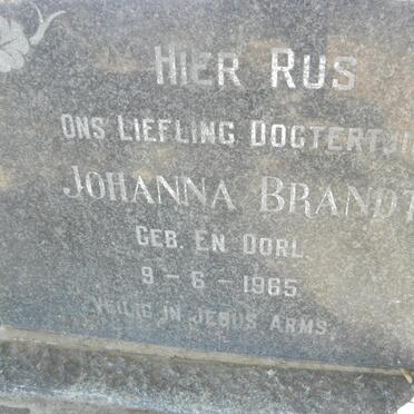 BRANDT Johanna 1965-1965
