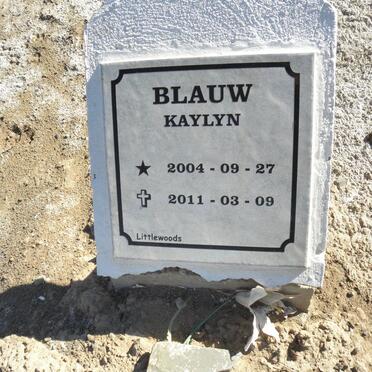 BLAUW Kaylyn 2004-2011