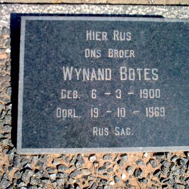 BOTES Wynand 1900-1969