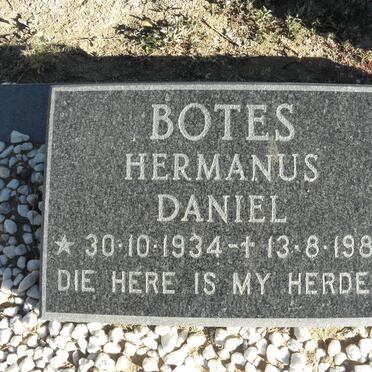 BOTES Hermanus Daniel 1934-1985
