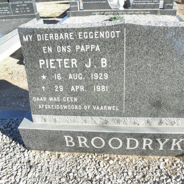 BROODRYK Pieter J.B. 1929-1981