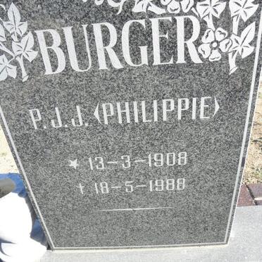 BURGER P.J.J. 1908-1988