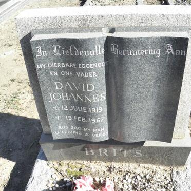 BRITS David Johannes 1919-1967