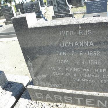 CARSTENS Johanna 1952-1968