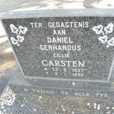 CARSTEN Daniel Gerhardus 1937-1996