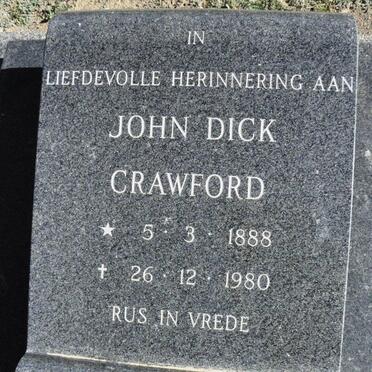 CRAWFORD John Dick 1888-1980