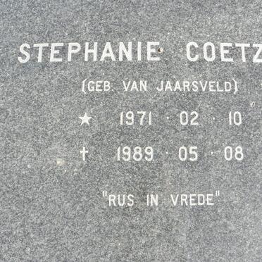 COETZEE Stephanie nee VAN JAARSVELD 1971-1989