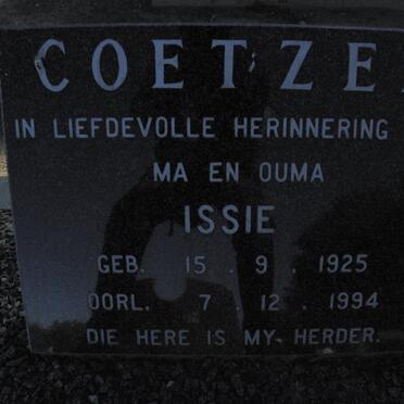 COETZEE Issie 1925-1994