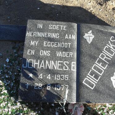 DIEDERICKS Johannes E. 1935-1977