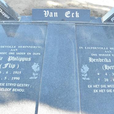 ECK Arie Philippus, van 1915-1990 &amp; Hendrika M.M. 1910-1995