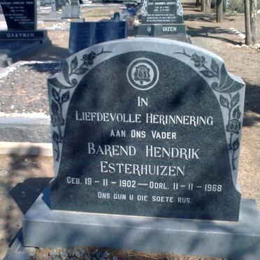 ESTERHUIZEN Barend Hendrik 1902-1968