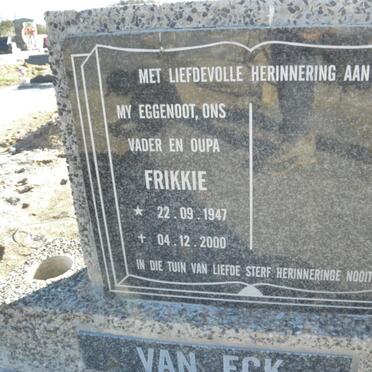 ECK Frikkie, van 1947-2000