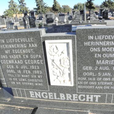 ENGELBRECHT Coenraad George 1923-1983 &amp; Marie 1929-2006